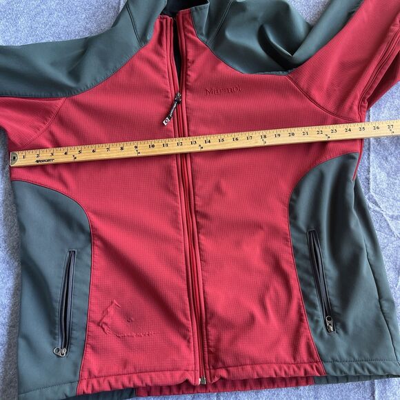 Marmot Jacket Mens Extra Large XL Windstopper Full Zip Red Gray Outdoor Winter - Picture 11 of 14